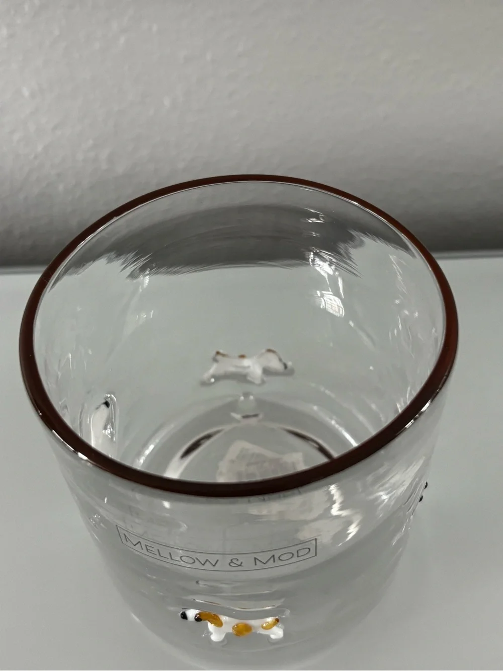 New Dog Icon Juice Glass Jack Russell Anthro Inspired Whiskey Drinking Glass
